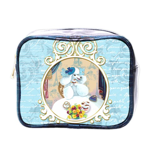 Tea Party Umbrella Arts Now Copy Square Mini Toiletries Bag (One Side) from ArtsNow.com Front