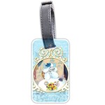 Tea Party Umbrella Arts Now Copy Square Luggage Tag (two sides)