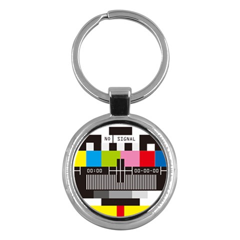 Tv Key Chain (Round) from ArtsNow.com Front