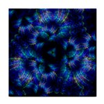 Fractal Blue Dreams Tile Coaster