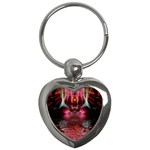 Fractalartcards022 Key Chain (Heart)