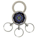 Fractal Art: May011-001 3-Ring Key Chain