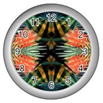 Fractalart-zeba Wall Clock (Silver)