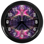FractalCavern 03 Wall Clock (Black)