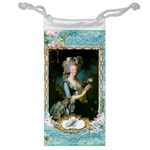 Marie Antoinette Pink Roses And Blue 6 By 8 Copy Jewelry Bag