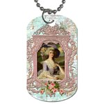 Marie Lavender Frame In Prog Square Pnk Frame Dog Tag (Two Sides)