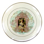 Marie Lavender Frame In Prog Square Pnk Frame Porcelain Plate