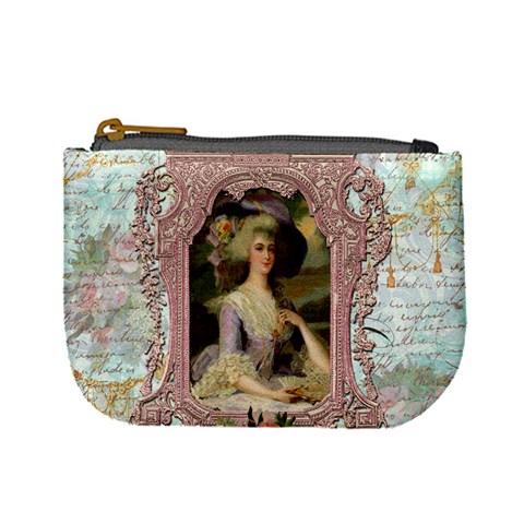 Marie Lavender Frame In Prog Square Pnk Frame Mini Coin Purse from ArtsNow.com Front