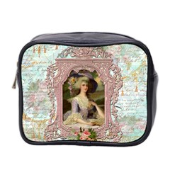 Marie Lavender Frame In Prog Square Pnk Frame Mini Toiletries Bag (Two Sides) from ArtsNow.com Front