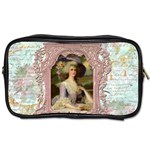 Marie Lavender Frame In Prog Square Pnk Frame Toiletries Bag (Two Sides)