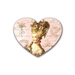 Marie In Pink W Script Mirror 3 Png Or Stickers Rubber Coaster (Heart)