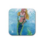 Mermaid Rubber Coaster (Square)