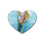 Mermaid Rubber Coaster (Heart)