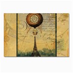 Steampunk Hot Air Balloon Pillow Gold 2 For Artsnow Postcard 5  x 7 