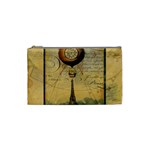 Steampunk Hot Air Balloon Pillow Gold 2 For Artsnow Cosmetic Bag (Small)