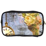 Steampunk Yellow Roses Lge Fini Square For Pillow Toiletries Bag (Two Sides)