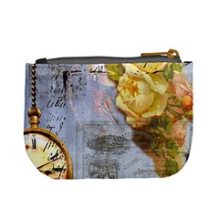 Steampunk Yellow Roses Lge Fini Square For Pillow Mini Coin Purse from ArtsNow.com Back