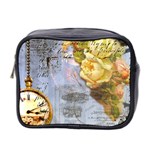 Steampunk Yellow Roses Lge Fini Square For Pillow Mini Toiletries Bag (Two Sides)
