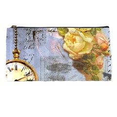 Steampunk Yellow Roses Lge Fini Square For Pillow Pencil Case from ArtsNow.com Front