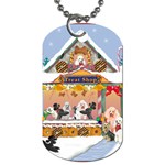 Poodle Christmas Treat Shop Gingerbread House Dog Tag (Two Sides)