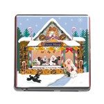 Poodle Christmas Treat Shop Gingerbread House Memory Card Reader with Storage (Square)