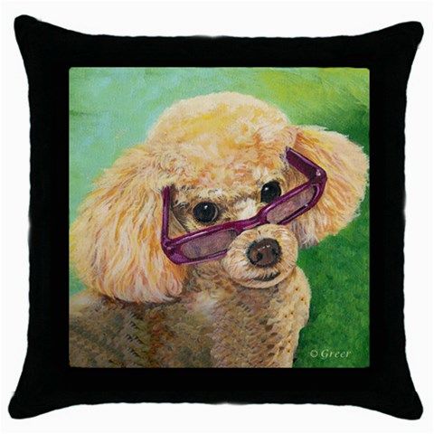 leroy for clock Throw Pillow Case (Black) from ArtsNow.com Front