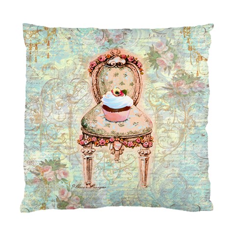 Cupcake and Chair Pillow Cover Cushion Case (Two Sides) from ArtsNow.com Front