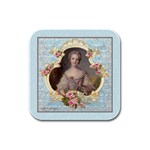 Young Marie Antoinette Portrait Rubber Square Coaster (4 pack)