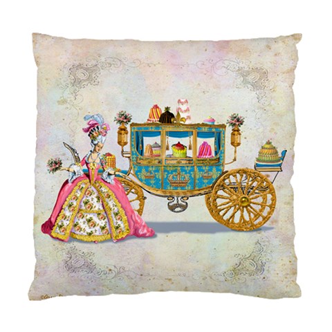 Marie Antoinette Carriage & Cakes Cushion Case (Two Sides) from ArtsNow.com Front