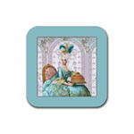 Marie Antoinette Let Them Eat Cake Rubber Coaster (Square)