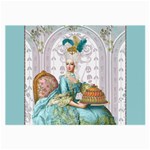 Marie Antoinette Let Them Eat Cake Glasses Cloth (Large, Two Sides)