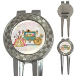 Marie And Carriage W Cakes  Squared Copy 3-in-1 Golf Divot