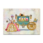 Marie And Carriage W Cakes  Squared Copy Sticker A4 (100 pack)