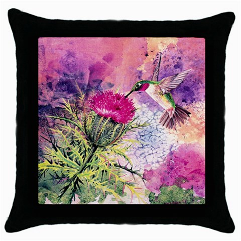 hummer squared zaz Throw Pillow Case (Black) from ArtsNow.com Front