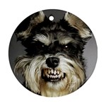 Animals Dogs Funny Dog 013643  Ornament (Round)