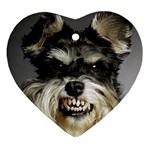 Animals Dogs Funny Dog 013643  Ornament (Heart)