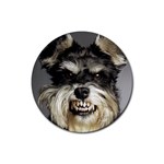 Animals Dogs Funny Dog 013643  Rubber Round Coaster (4 pack)