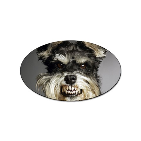 Animals Dogs Funny Dog 013643  Sticker (Oval) from ArtsNow.com Front