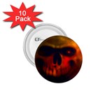 Scary Skull  1.75  Button (10 pack) 