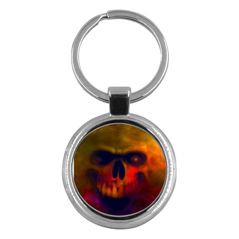 Scary Skull  Key Chain (Round) from ArtsNow.com Front