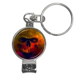 Scary Skull  Nail Clippers Key Chain