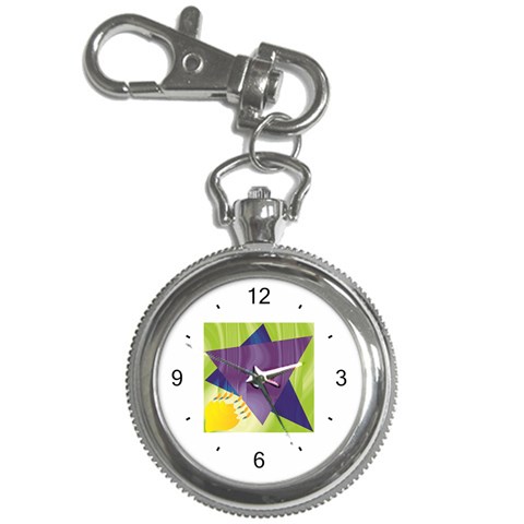 Jewish Star Menora Key Chain Watch from ArtsNow.com Front