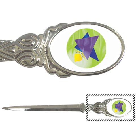 Jewish Star Menora Letter Opener from ArtsNow.com Front