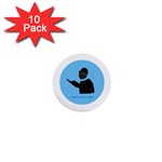 World s Best Father (English) 1  Mini Button (10 pack) 
