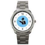 World s Best Father (English) Sport Metal Watch