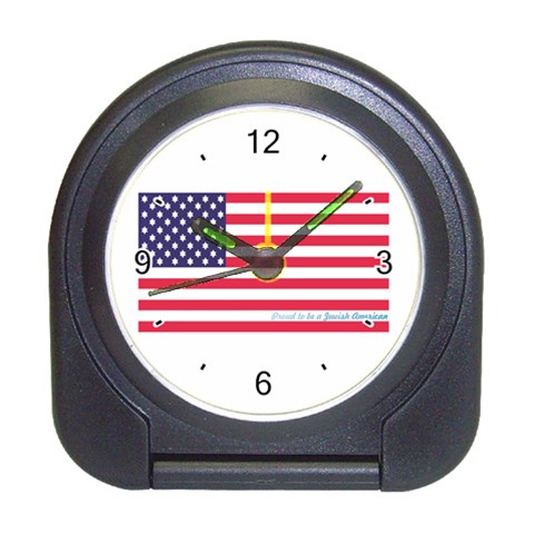 American Jew Travel Alarm Clock from ArtsNow.com Front