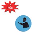 World s Best Father (Hebrew) 1  Mini Button (10 pack) 