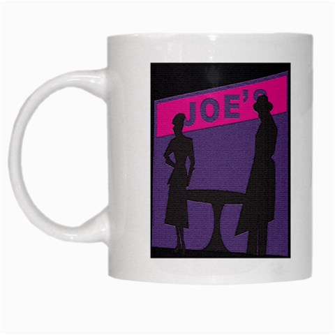 Film Noir Scene White Mug from ArtsNow.com Left