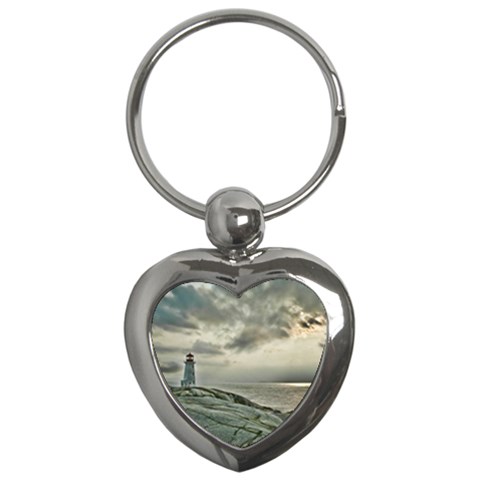 Peggy s Cove Lighthouse Key Chain (Heart) from ArtsNow.com Front