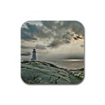 Peggy s Cove Lighthouse Rubber Square Coaster (4 pack)